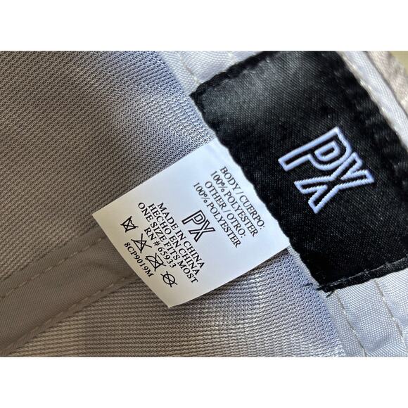 PX Clothing Gray Suede-Like Adjustable Baseball Hat Cap Unisex One Size New - Picture 6 of 7